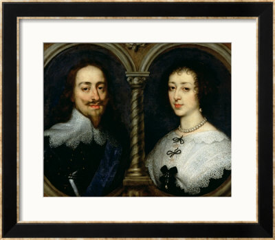 Charles I Of England And Queen Henrietta Maria by Sir Anthony Van Dyck Pricing Limited Edition Print image