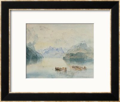 The Bay Of Uri On Lake Lucerne, From Brunnen, Circa 1841-2 by William Turner Pricing Limited Edition Print image