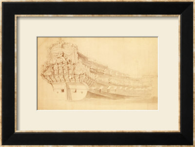 Golden Lion From The Starboard Quarter by Willem Van De Velde Pricing Limited Edition Print image
