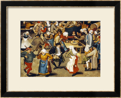 The Indoor Wedding Dance by Pieter Bruegel The Elder Pricing Limited Edition Print image