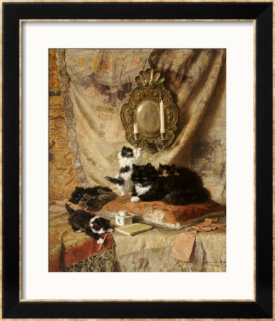 Work Rest And Play 1896 by Henriette Ronner-Knip Pricing Limited Edition Print image