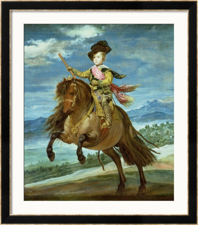 Prince Balthasar Carlos On Horseback, Circa 1635-36 by Diego Velazquez Pricing Limited Edition Print image