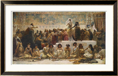 The Babylonian Marriage Market by Edwin Long Pricing Limited Edition Print image