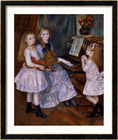The Daughters Of Catulle Mendes At The Piano, 1888 by Pierre-Auguste Renoir Pricing Limited Edition Print image