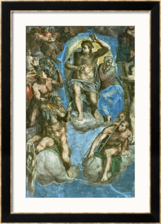 Christ, Detail From The Last Judgement, In The Sistine Chapel, 16Th Century by Michelangelo Buonarroti Pricing Limited Edition Print image