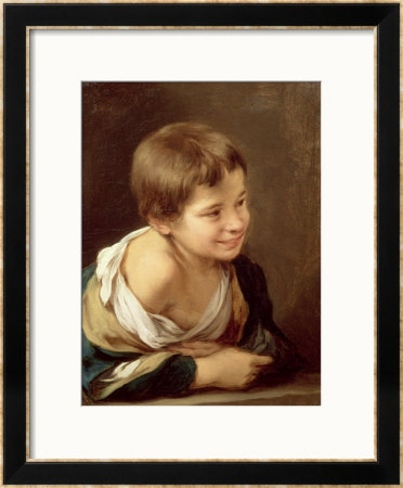A Peasant Boy Leaning On A Sill, 1670-80 by Bartolome Esteban Murillo Pricing Limited Edition Print image