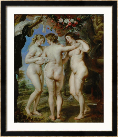 The Three Graces, Circa 1636 by Peter Paul Rubens Pricing Limited Edition Print image