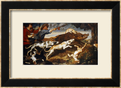 A Boar Hunt by Frans Snyders Pricing Limited Edition Print image