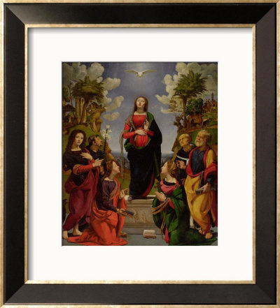 Immaculate Conception And Six Saints by Piero Di Cosimo Pricing Limited Edition Print image