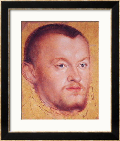 Portrait Of Augustus I Elector Of Saxony by Lucas Cranach The Younger Pricing Limited Edition Print image