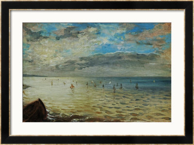 The Sea Seen From Dieppe, Ca by Eugene Delacroix Pricing Limited Edition Print image