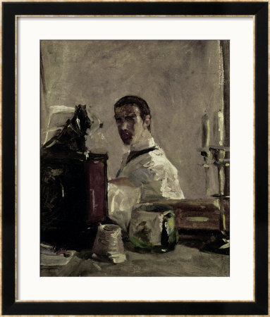 Self Portrait, 1880 by Henri De Toulouse-Lautrec Pricing Limited Edition Print image