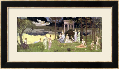 The Sacred Wood Cherished By The Arts And The Muses 1884-89 by Pierre Puvis De Chavannes Pricing Limited Edition Print image