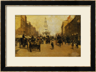 The Strand, London, 1888 by Paolo Sala Pricing Limited Edition Print image