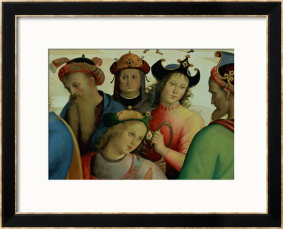 The Marriage Of The Virgin, Detail Of The Suitors, 1500-04 by Pietro Perugino Pricing Limited Edition Print image