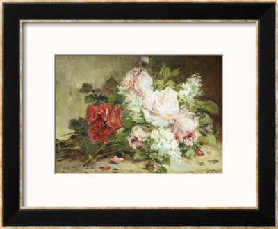 Bouquet Of Roses And Lilac by Dominique-Hubert Rozier Pricing Limited Edition Print image