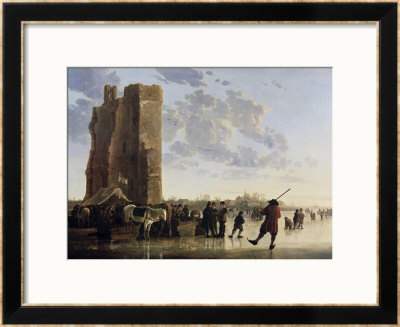 View Of The Maas In Winter by Aelbert Cuyp Pricing Limited Edition Print image