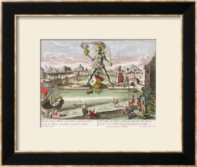 The Colossus Of Rhodes, Second Wonder Of The World by Georg Balthasar Probst Pricing Limited Edition Print image