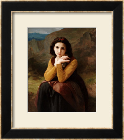 Reflective Beauty by William Adolphe Bouguereau Pricing Limited Edition Print image