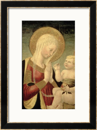 Madonna And Child With Pomegranate by Neri Di Bicci Pricing Limited Edition Print image