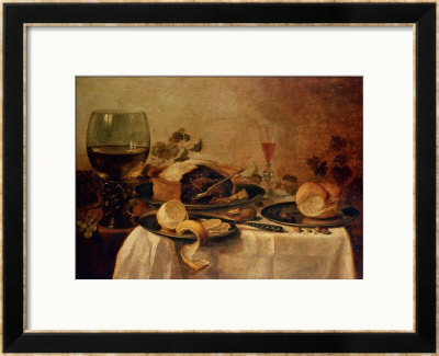Still Life With Fruit Pie, 1635 by Willem Claesz. Heda Pricing Limited Edition Print image