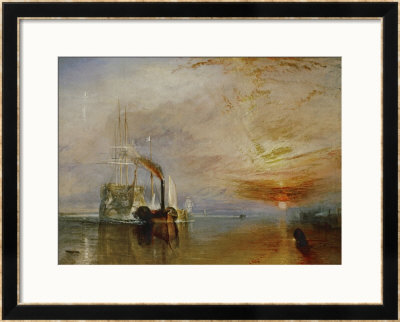 The Temeraire Towed To Her Last Berth (Aka The Fighting Temraire) by William Turner Pricing Limited Edition Print image