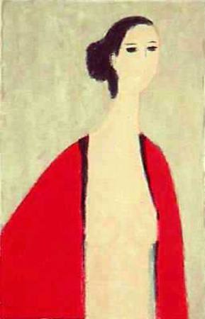 Christine Au Kimono Rouge by Bernard Cathelin Pricing Limited Edition Print image