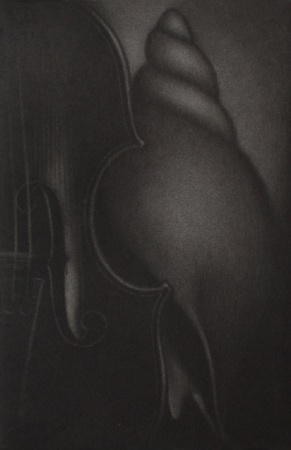 Violon Et Coquillage by Laurent Schkolnyk Pricing Limited Edition Print image