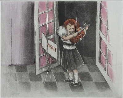 Le Violon by Annapia Antonini Pricing Limited Edition Print image