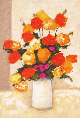 Bouquet Orange by Gilbert Artaud Pricing Limited Edition Print image