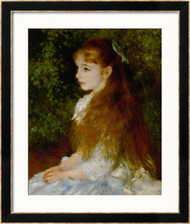 Little Irene, Portrait Of The 8 Year-Old Daughter Of The Banker Cahen D'anvers, 1880 by Pierre-Auguste Renoir Pricing Limited Edition Print image