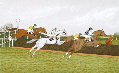 Des Chevaux Et Des Hommes : Le Steeple-Chase by Vincent Haddelsey Pricing Limited Edition Print image