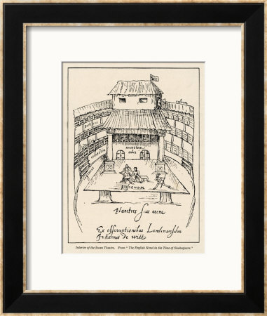 Sketch Of The Swan Theatre In London by Johann De Witt Pricing Limited Edition Print image