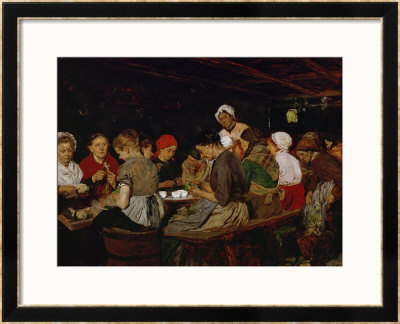 Women In A Canning Factory, 1879 by Max Liebermann Pricing Limited Edition Print image