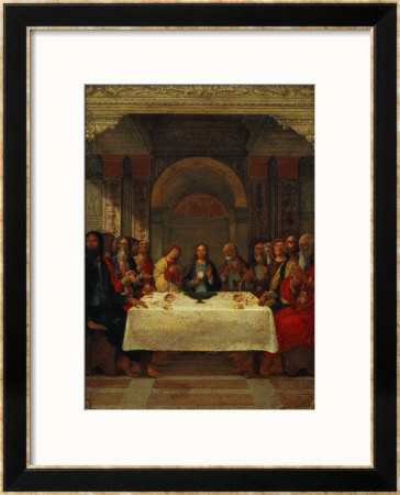 The Institution Of The Eucharist, Circa 1490 by Ercole De'roberti Pricing Limited Edition Print image