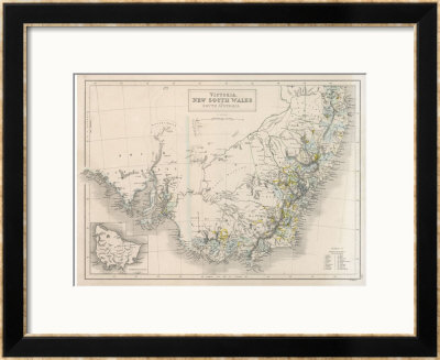 Victoria New South Wales South Australia by W. Hughes Pricing Limited Edition Print image