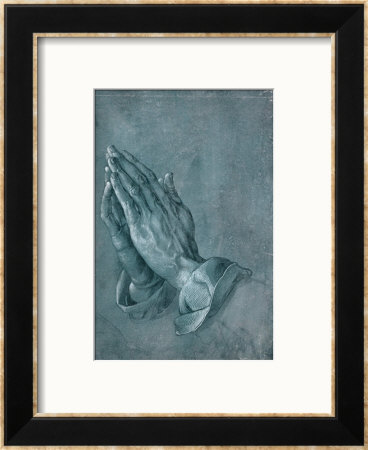 Praying Hands, 1508, Point Of Brush And Black Ink, Heightened With White, On Blue Prepared Paper by Albrecht Dürer Pricing Limited Edition Print image