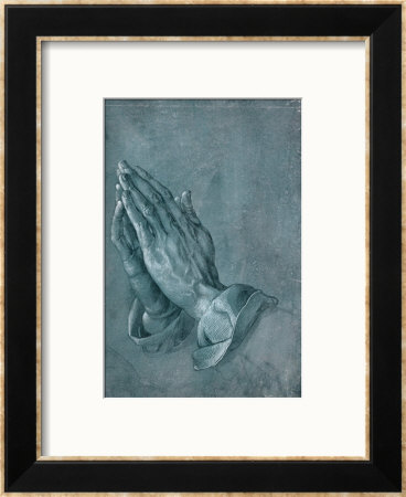 Praying Hands, 1508, Point Of Brush And Black Ink, Heightened With White, On Blue Prepared Paper by Albrecht Durer Pricing Limited Edition Print image