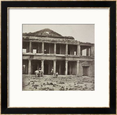 Interior Of The Secundra Bagh At Lucknow After The Slaughter Of 2000 Rebels By The 93Rd Highlanders by Felice Beato Pricing Limited Edition Print image