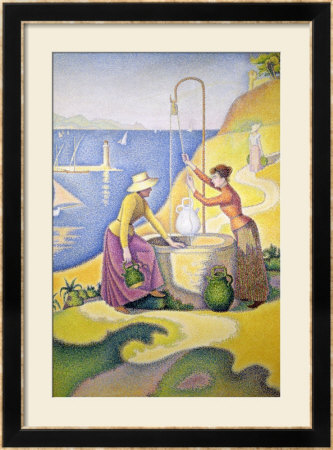 Young Women Of Provence At The Well, 1892 by Paul Signac Pricing Limited Edition Print image