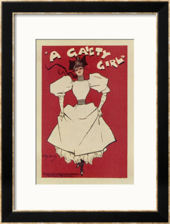 Gaiety Girl, The Gaiety Theatre London Is Famous For Its Showgirls by Dudley Hardy Pricing Limited Edition Print image