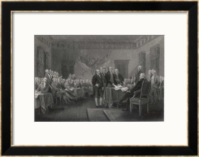 The Signing Of The Declaration Of Independence In Philadelphia by W. Greatbach Pricing Limited Edition Print image