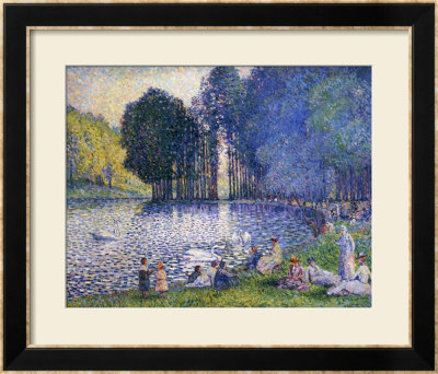 The Lake In The Bois De Boulogne, Circa 1899 by Henri Edmond Cross Pricing Limited Edition Print image
