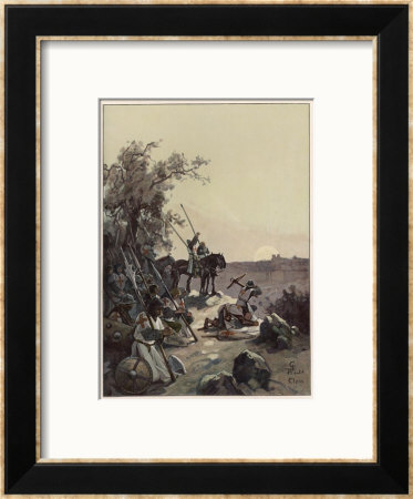 The Crusaders Have Their First Sight Of Jerusalem by Adolf Closs Pricing Limited Edition Print image