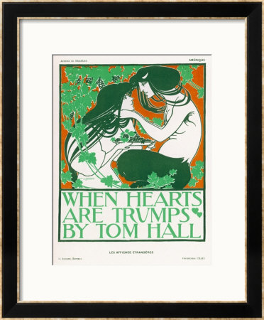 Poster For Tom Halls When Hearts Are Trumps by Will H. Bradley Pricing Limited Edition Print image