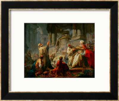 Jeroboam Sacrificing To The Idols by Jean-Honore Fragonard Pricing Limited Edition Print image