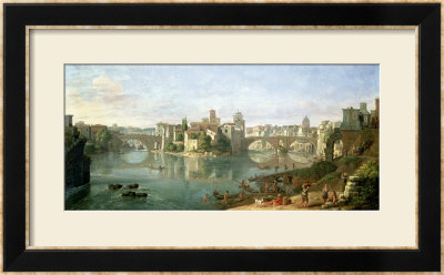 The Tiberian Island In Rome, 1685 by Vanvitelli (Gaspar Van Wittel) Pricing Limited Edition Print image