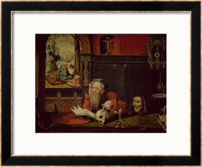The Meditation Of St. Jerome by Quentin Metsys Pricing Limited Edition Print image