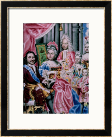 The Family Of Emperor Peter I, The Great, 1717 by Grigory Semyonovich Musikiysky Pricing Limited Edition Print image
