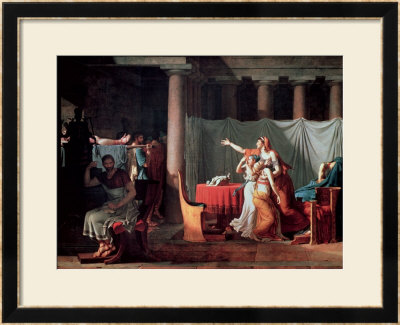 Lictors Bearing To Brutus The Bodies Of His Sons, 1789 by Jacques-Louis David Pricing Limited Edition Print image